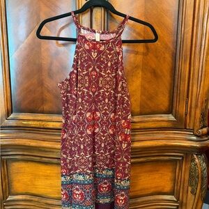Boho Floral Sleeveless Dress from Target size small